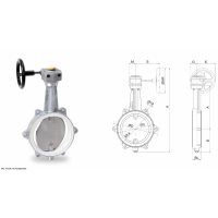 WAREX Valve 應(yīng)用液體、氣體和磨蝕性散裝材料環(huán)境的蝶閥 DKZ 103 H
