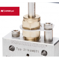 Maximator 閥門 22500psi，閥體有六種不同的設(shè)計，并可配備調(diào)節(jié)桿