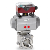 Warex Valve 球閥DBV400，采用法蘭設計，一側密封，有自由出口