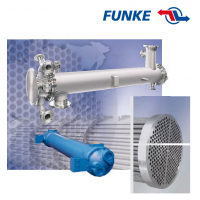 FUNKE 管殼式換熱器，主要用于冷卻潤(rùn)滑油和液壓油或水的加熱